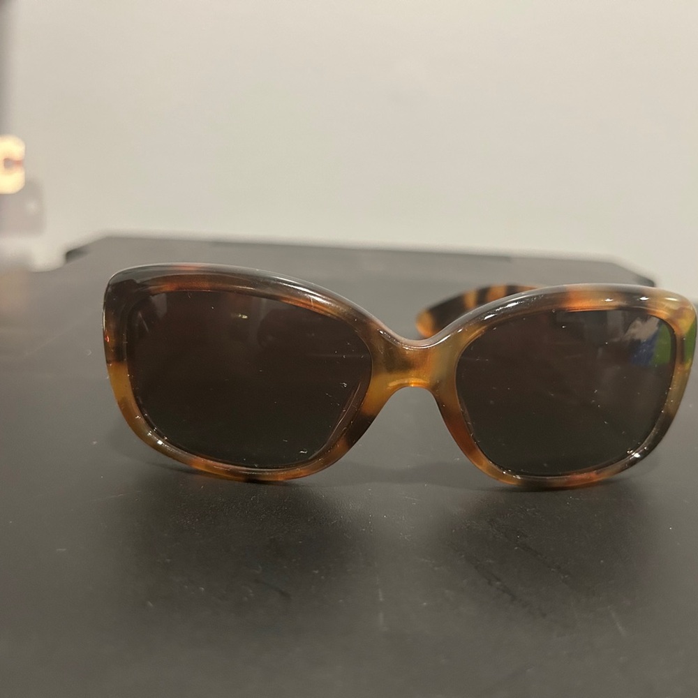 Brown Rectangular Tortoiseshell Sunglasses - image 2